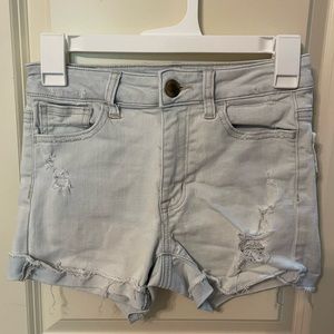 American Eagle Outfitters Hi-Rise Shortie Denim Shorts